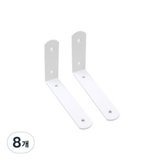 꺽쇠 L 75 x 125 x 25 백색, 8개