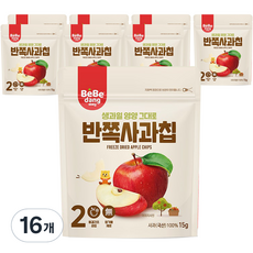 베베당 반쪽사과칩, 15g, 16개