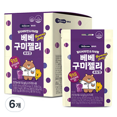 BEBECOOK 綜合維他命及礦物質寶寶軟糖 4入, 6個, 252g