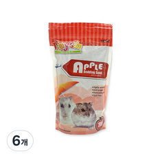 테이사 벤토나이트 사과 화장실모래, 1kg, 6개