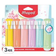 Maped 粉彩螢光筆6色組, 6種, 3套