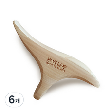 HINOKI ART 優質扁柏刮痧按摩器, 6個, 混合顏色