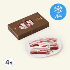 드라이에이징 한돈 삼겹살 구이용(냉동), 300g, 4개