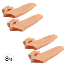 溫馨小舖 矽膠大拇趾保護分離器 腳趾套 膚色, 8個