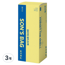 쏜쓰백 확실한 냄새 차단 기저귀 쓰레기 배변봉투 XL, 화이트, 20개입, 3개