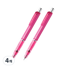 ZEBRA 斑馬牌 DelGuard 斑馬自動鉛筆 粉色, 0.5mm, 4個