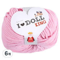 니뜨 아이돌킹 뜨개실 45g, 11 연핑크, 6개