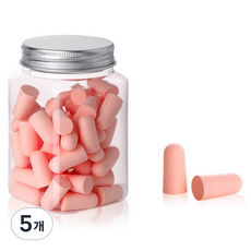 헤이조이 소음 차단 귀마개 핑크, 5개, 60개입