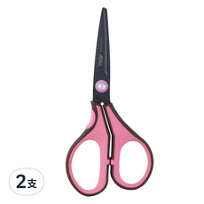 ABEL 力大牌 3d魔利剪 氟素防沾黏剪刀, 粉色, 2支