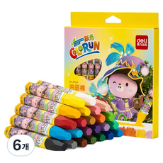 스모글 실키 미니 크레용, 6개, 24색