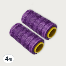 皮革工藝蠟線 初學者用 1mm*220m, 紫色, 4個