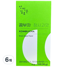 안먹은걸로 청사과맛 콤부차, 6g, 15개입, 6개