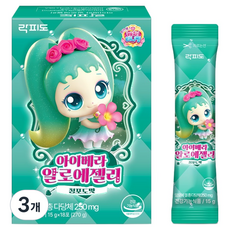락피도 아이베라 알로에젤리 18p, 270g, 3개, 청포도맛