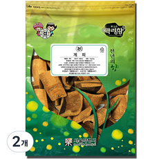 천지가약초 잘게 썰린 육계 계피, 1kg, 2개