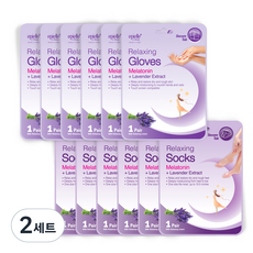 에피엘르 릴렉싱 멜라토닌 라벤더 손팩 16g x 6p + 발팩 16g x 6p, 2세트
