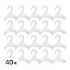 ABM 다용도 아치형 가방걸이, 화이트, 40개
