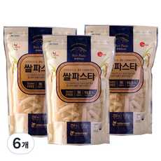 지구마을 공룡별미 펜네 쌀파스타, 250g, 6개