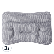 그랜레스트 편안한 3D 수면 경추베개, Gray, 3개