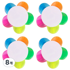 ELOTEMS 花朵5色螢光筆, 8個, 混合色