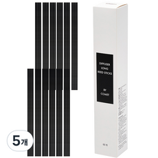코멧 디퓨저 롱 섬유 스틱 30cm, 블랙, 5개, 60개입