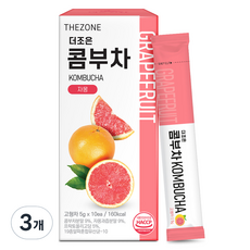더존건강 더조은 콤부차 자몽, 5g, 3개, 10개입