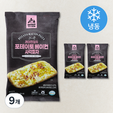 레이먼킴 포테이토 베이컨 사각피자 (냉동), 105g, 9개, 1개입