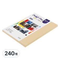 종이문화 프린트프로 두꺼운 칼라복사지 03 베이지 205g, A5, 240개
