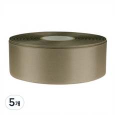 고밀도주자 공단 리본끈 15mm, 모카색, 45m, 5개