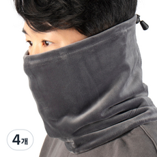 하이마운트 극세사 넥워머, 그레이, 4개