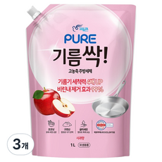 PURE 純 去油廚房清潔劑 蘋果香, 3個, 1L