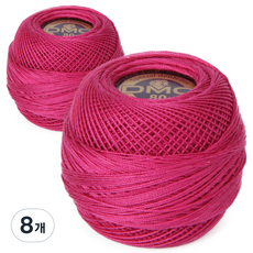 DMC 19號線 80編織刺繡蕾絲線, 917, 8個