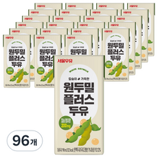 서울우유 원두밀 플러스 두유, 190ml, 96개