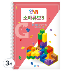 가베가족 안녕 소마큐브 3단계 교재 KS1537, 3개, 혼합색상