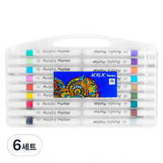 DGRM 아크릴 마카펜 세트, 6세트, 36색
