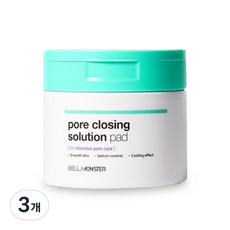 BELLAMONSTER 毛孔清潔薄荷潔膚綿片, 3罐