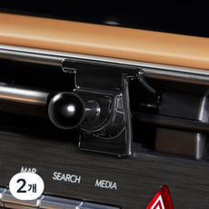 메이튼 팰리카빈 디 올뉴 팰리세이드 LX3 튜닝 송풍구 차량용 핸드폰 거치대, 2개, 블랙