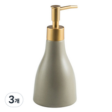 더자카 모던 다용도 리필 욕실 디스펜서 280ml, 카키, 3개