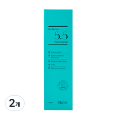 이엔코스 젠틀맨 5. 5 맨즈클렌저, 150ml, 2개