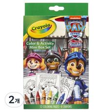 Crayola 繪兒樂 著色蠟筆 迷你盒 汪汪隊立大功, 8色, 2個