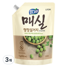 Chamgreen 洗碗精 梅子清淨洗碗精 補充包 1kg, 960ml, 3包