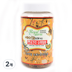 더내츄럴한 진공 건조 슈퍼 밀웜 대, 77g, 2개