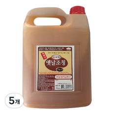 한강식품 진사댁 재래식 옛날 조청, 3kg, 5개