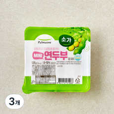 풀무원 소가 미니 연두부, 125g, 3개