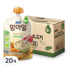 맘마밀 매일 안심이유식, 100g, 20개