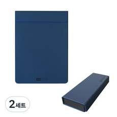 인디 마그네오 이지클립보드 IG00A7 + 스퀘어 마그넷 케이스 IG11A0, 네이비, 2세트