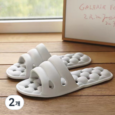 ARYKO 旅行用可登機折疊室內拖鞋, 2個, 灰色