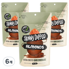 [쿠팡수입] 스키니 딥드 아몬드 코코아 더스티드, 130g, 6개