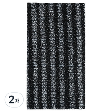 homet 去角質寬版沐浴巾 25 x 100 公分, 黑色, 2個, 1入