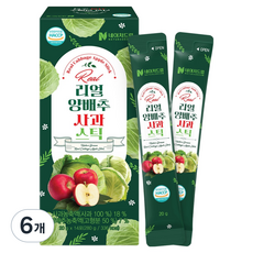 네이처드림 리얼 양배추 사과 스틱, 280g, 6개