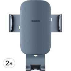 베이스어스 메탈에이지 2 그래비티 차량용 거치대 원형송풍구형, 다크그레이, 2개